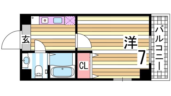 春日野道駅 徒歩2分 2階の物件間取画像